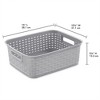 Sterilite Short Weave Wicker Pattern Storage Container Basket - 2 of 4