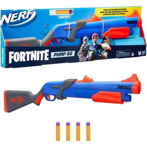 Nerf Fortnite Pump SG Blaster - Pump Action Mega Dart Blasting - Breech Load - 4 Official Mega Darts - for Youth, Teens, Adults - image 1 of 1