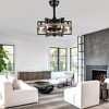 Bella Depot 18" Industrial Metal Caged Ceiling Fan with Light and Remote - 4 of 4