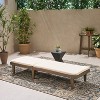 Christopher Knight Home Nadine Outdoor Acacia Wood Armless Adjustable Chaise Lounge with Cushion - 2 of 4