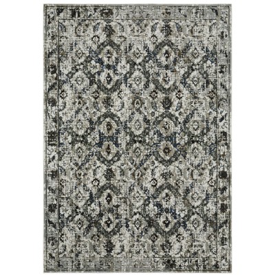 Oriental Weavers Gemini 1003E Charcoal/ Grey Indoor Area Rug - 5'3" x 7'6"
