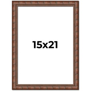 PosterPalooza | 15x21 Modern Bamboo Picture Frame, UV Acrylic, 5 Finishes - 1 of 4