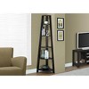 Monarch Specialties Bookshelf Bookcase Etagere Corner 5 Tier 72InchH Office Bedroom Laminate Brown Contemporary Modern - 2 of 4