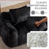 KWPZQEB Bean Bag Chairs for Adults, Ultra Soft Loveseat with 2 Pillows, Oversized Bean Bag Sofa Lounge Chair for Living Room, Bedroom - 4 of 4