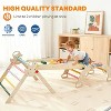 NAYSAYE Triangle Set, 9-in-1 Foldable Wooden Triangle Climbing Toys Set for Kids, Indoor Playground Gym, Montessori Climbing Set for Toddler - 2 of 4