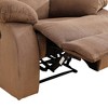 Fontoi Accent Chairs, Classic Chair with Comfortable Arms and Back, Modern Lazy Chair for Living Room Bedroom Home Office, Brown, 37"*40"*35" - 4 of 4