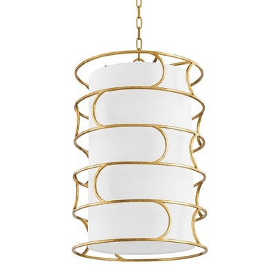 Troy Lighting Reedley 4 - Light Pendant in  Vintage Gold Leaf