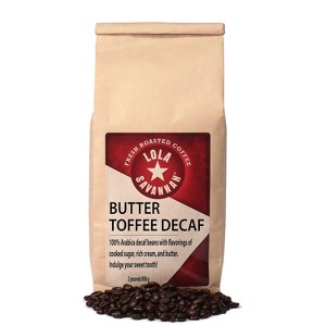 Lola Savannah Butter Toffee Whole Bean Decaf Coffee - 32oz - 1 of 4