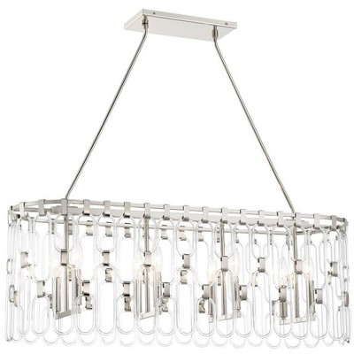 George Kovacs Lighting Charming 8 - Light Island Pendant Light in  Polished Nickel