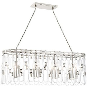 George Kovacs Lighting Charming 8 - Light Island Pendant Light in  Polished Nickel - 1 of 1