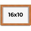 PosterPalooza | Flat Brown Picture Frame - UV Acrylic, Backing Board, Hanging Hardware Included - 2 of 4