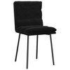 vidaXL Dining Chair Set of 2 Black Velvet (100% polyester), plywood, metal - 3 of 4