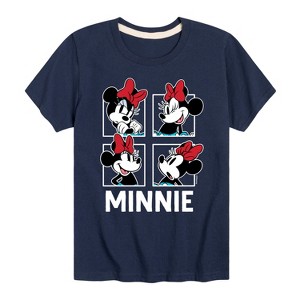 Girls' - Disney - Minnie Grid Short Sleeve Graphic T-Shirt - 1 of 4