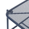 Vynxaria Kincaid 13"H White Mesh Side Table ¨C Stylish Accent for Outdoor Living - 4 of 4
