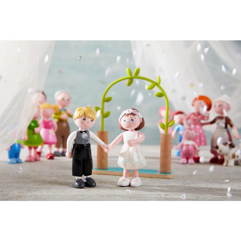HABA Little Friends 4" Bride & Groom - Wedding Play Set, 2 of 4