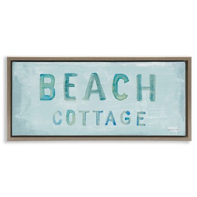 Stupell Industries Rustic Beach Cottage Watercolor, 25" x 11"
