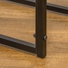 Syemin Firewood Racks and Carriers Indoor Outdoor Firewood Holde Firewood Rack Outdoor Wood Racks Outdoor for Firewood, Black, 33"*13"*30" - 3 of 4