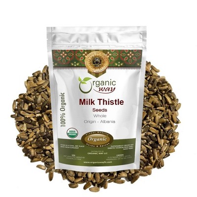 Organic Milk Thistle Seeds Whole 8 Oz