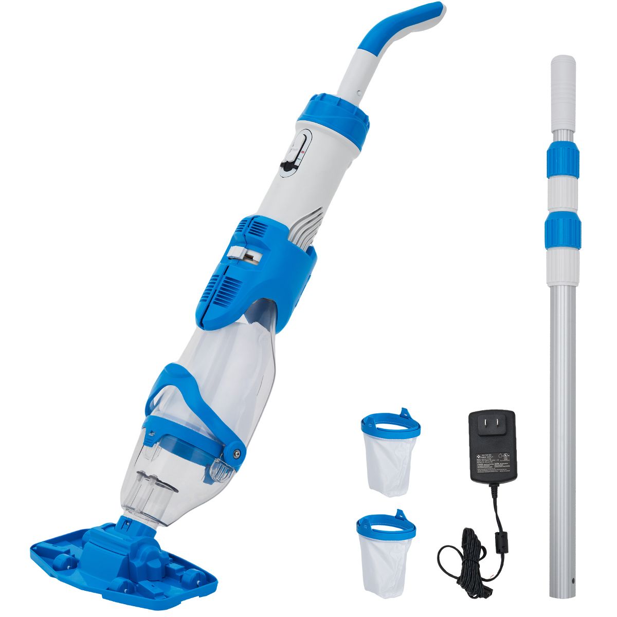 Handheld Pool Vacuum with Telescopic Pole, Swimming Pool Cleaner 19.8GPM Suction for Above Ground Inground Pools Spa Hot Tub, Dual-Filter System - thumbnail 9