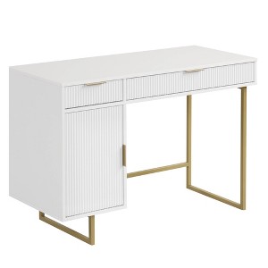 Nathan james white and gold desk discount