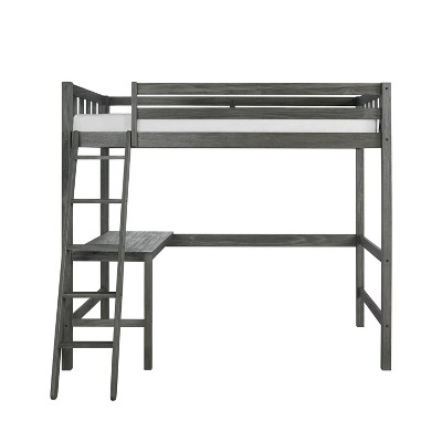 Twin Crosswinds Complete Loft Bed Wirebrush Gray - Hillsdale Furniture