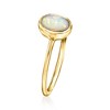 Ross-Simons Bezel-Set Opal Ring in 14kt Yellow Gold - 3 of 4