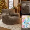 Hooseng Bean Bag Chair, Bean Bag Sofa Chair with Armrests, Fluffy and Lazy Sofa with backrest, Comfy Cozy BeanBag Chairs - 2 of 4