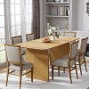 67" Farmhouse Rectangle Brown Dining Table for 4-6 People with Round Arched Table Legs for Dining Room and Living Room - 4 of 4