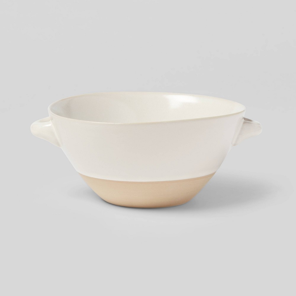 25oz Stoneware Wethersfield Soup Bowl White - Threshold™: Traditional Round Serveware, Dishwasher & Microwave Safe