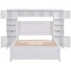 Full Size Platform Bed with 4 Storage Drawers and Bookcase Headboard, with Cabinet and Shelf, Full Storage Bed Frame, No Box Spring Needed for Bedroom - 4 of 4