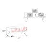FURNIinspire Coffee Tables Sofa Side Table, Center Table, End Table With Drawer, Open Shelf For Living Room, Multicolored, 23.6"*39.6"*16.5" - 3 of 4