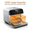 Whall 12QT Smart Touchscreen Air Fryer Oven – 12-in-1 Multi-Function, Large Clear Window, Up to 95% Less Oil - 4 of 4