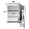 20 in. x 32 in.Built-in or wall-mounted Defogging and Dimming Mirror Cabinet Adjustable Shelf with Outlet and USB - 2 of 4