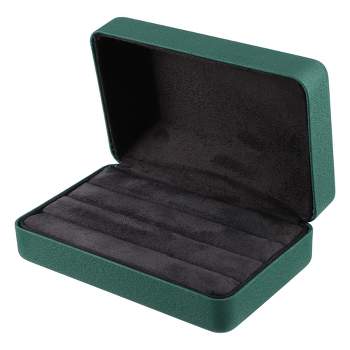 Green Plush Jewelry Case - Green Velvet