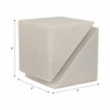 Stone Marble Modern Abstract Geometric Sculpture, Contemporary Accent Cube Handcrafted, Carved Stonework Tabletop Art Display for Home Décor - 3 of 4