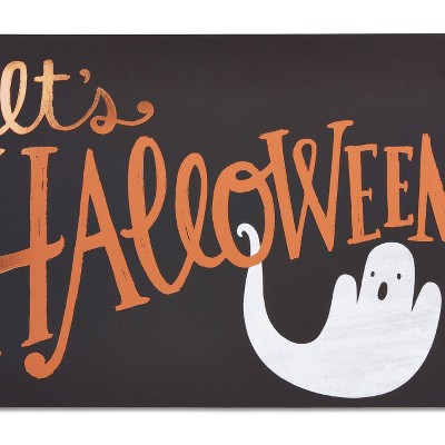 6ct Foiled Ghost Halloween Greeting Card