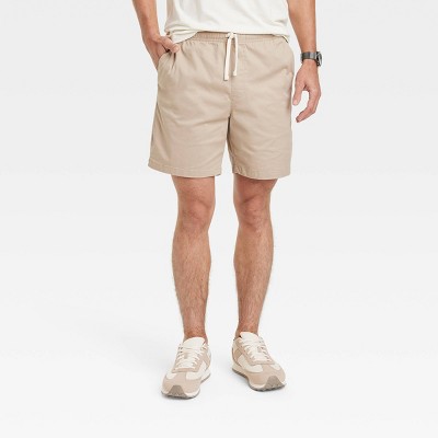 Image of Men's 7" Everyday Pull-On Shorts - Goodfellow & Co™ Light Taupe L