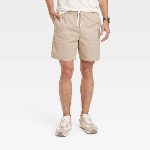 Men's 7 Everyday Pull-on Shorts - Goodfellow & Co™ Light Taupe L : Target