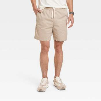 Men's 7" Everyday Pull-On Shorts - Goodfellow & Co™ Light Taupe M