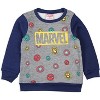 Seven Times Six Marvel Toddler Boys Avengers Superhero 2 Piece Kids Sweat Suit Pajama Set Multicoloured - 2 of 4