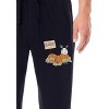 Peanuts Mens' Halloween Pumpkin Snoopy Boo! Classic Sleep Pajama Pants Black - 2 of 3
