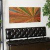 Teak Wood Starburst Handmade Radial Wall Decor Brown - Olivia & May - 4 of 4