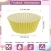 Unique Bargains Greaseproof Disposable Standard Size Cake Cookie Baking Cups 100 Pcs - 2 of 4