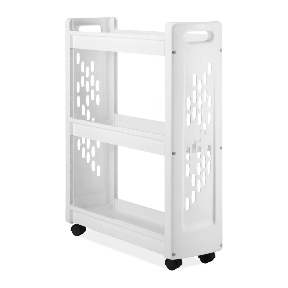 Photos - Other Furniture Whitmor 3 Tier Laundry Cart White