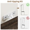 GustoWave 77" Slim 3-in-1 Hall Tree with Shoe Bench and Storage, Entryway Coat Rack with 5 Metal Hooks, Saving Space Design - 4 of 4