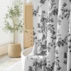 BAGOKIE 72"x72" Floral Cotton Blend Shower Curtain, Pack of 1 - 2 of 3