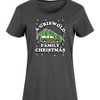 Women's Warner Bros. Griswold Family Christmas Tree Graphic T-shirt Dress - Heather Charcoal - Large - 2 of 4