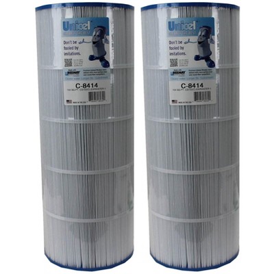 2) Unicel C-8414 Replacement Cartridge Filters 150 Sq Ft Waterway Clearwater II