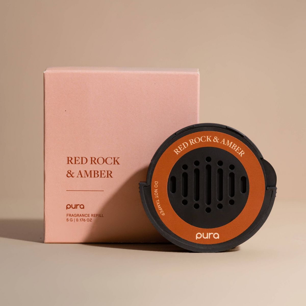 Pura Red Rock and Amber Car Fragrance Refill: Geranium & Sandalwood Scent, 0.176 Net Wt - thumbnail 2