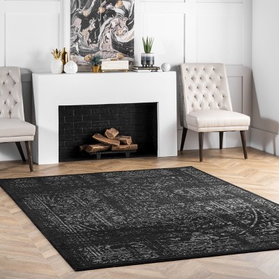 Nuloom Arlena Vintage Traditional Area Rug, 7' 6" X 9' 6", Black Target